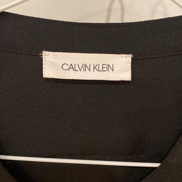 Calvin Klein Black and Gold Blouse - Picture 2 of 4